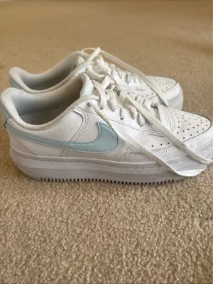 Nike Women's Court Vision Alta Leather 'White/Blue' Women Size 9 thumbnail 5