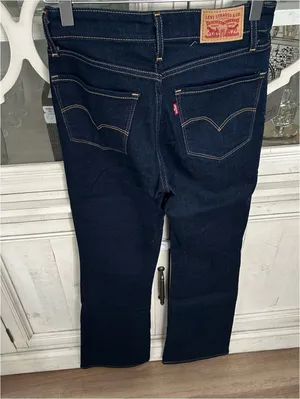 Levi’s 725 High Rise Bootcut Flared Preppy Jeans Size 26 Dark Wash Denim thumbnail 4