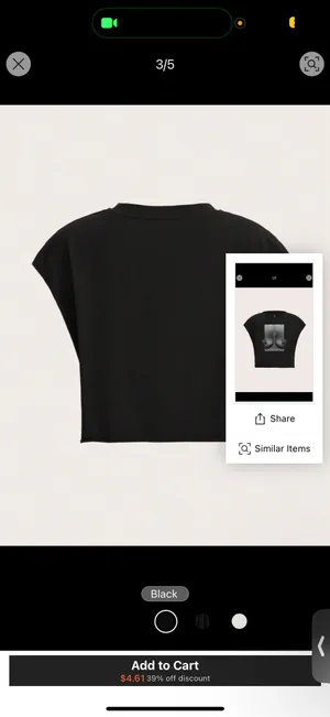 Black Graphic Tee thumbnail 3