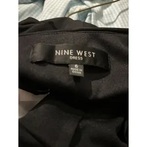 Nine West Black Halter Dress Sleeveless Gold‎ Chain Detail Party Cocktail thumbnail 4
