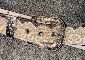 Angel ranch crystal studded belt Multiple Size 27 thumbnail 1