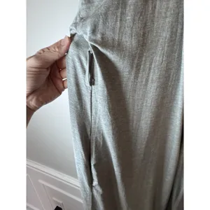 Angel Maternity Womens Sz XL/2XL Bamboo Robe Grey Crochet Trim Hospital Robe NWT thumbnail 6