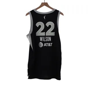 Nike Las Vegas Aces A'ja Wilson 22 Explorer Edition WNBA Jersey Black L thumbnail 7