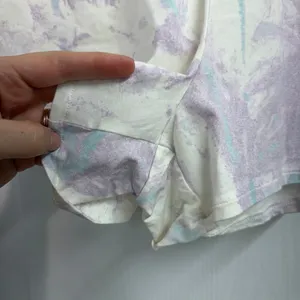 NEW Stars Above purple white pull on pocket‎ cotton stretch pajama shorts lounge thumbnail 3