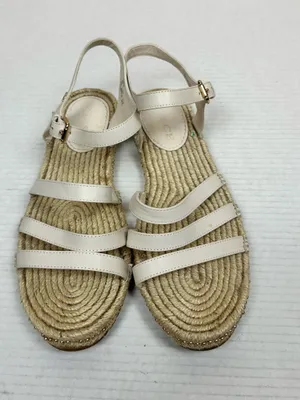 Coach Carissa Leather Women's Espadrille Chalk Gold Pearl | C2794 - Size 10 B thumbnail 2
