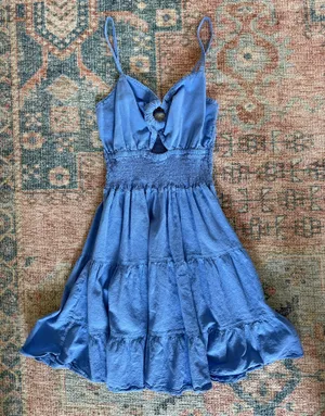 Blanco by Nature Blue Dress Size M thumbnail 2