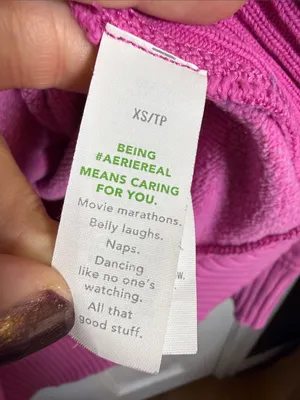 Aerie Down-To-Earth Crew Sweatshirt in Fuchsia Pink W2489 Sz XS thumbnail 7