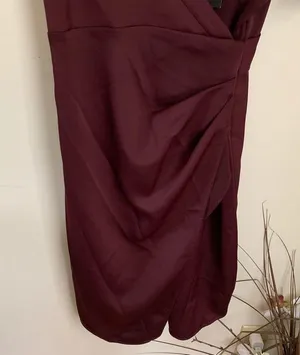 All Saints cadia mini dress in red maroon size 00 thumbnail 7
