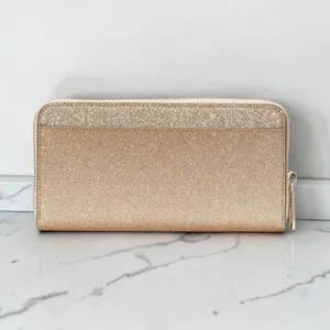 Kate Spade Glimmer Large Continental Wallet in Gold KE443 thumbnail 2