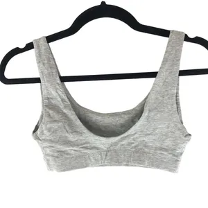 Everlane Womens The Cotton Tank Bra Heathered Gray XS thumbnail 4