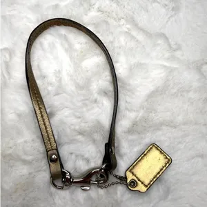 Coach Gold Replacement Hangtag Wristlet Strap thumbnail 2