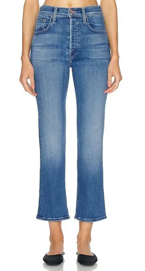 Mother Denim Mid Rise Dazzler Ankle Size 26 Nothing Between Us Blue Stretch thumbnail 1