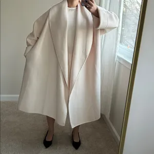 Handmade Ecru shawl coat. M White Size M thumbnail 2