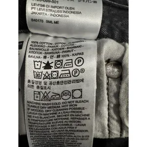 Y2K Red Tab Levi’s 501 Black Cutoff Micro Shorts W29 High Rise Button Fly thumbnail 7