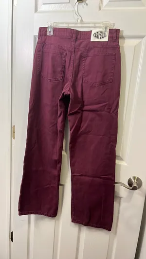 H&M Maroon Jeans thumbnail 2