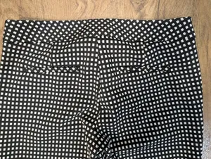 Express Dress Pants, Size 2R, Black & White Check Pattern thumbnail 4