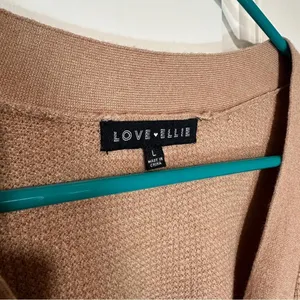 Love Ellie Brown Knit Button Front Sweater Cardigan‎ Size: Large thumbnail 2
