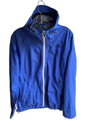 The North Face Women's HDT HyVent Flashdry 2.5L Blue Hooded Rain Jacket Large thumbnail 1