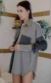 Free People NWOT  Silky Samantha Patchwork Button Down thumbnail 4