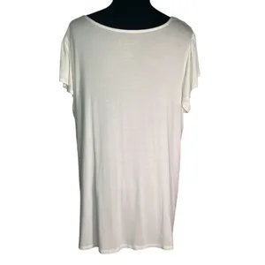 Torrid Super Soft V-neck lace pleated flowy sleeve stretch butter comfy T-shirt thumbnail 5