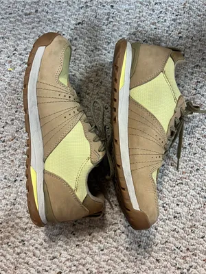Women’s Athletic Sneakers in Light Yellow and Tan thumbnail 4