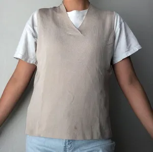 vintage beige merona sweater vest thumbnail 2