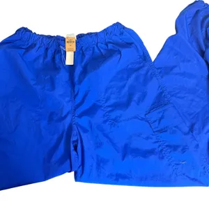 VS PINK Blue Parachute Cargo Pants Womens S Swishy Windbreaker Jogger Utility thumbnail 3