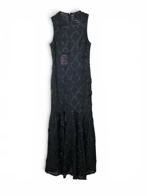 Amanda Uprichard Lauritta Dress Black NWT Sleeveless Lace Maxi Dress Size Small thumbnail 5
