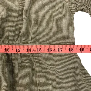 FREE PEOPLE V-Neck Blouse-Tunic Women M Olive Coastal Boho Cottage Western City thumbnail 11