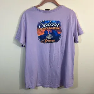 ✨ Harley Davidson Women’s‎ Purple Sedona Arizona Shirt XL thumbnail 9