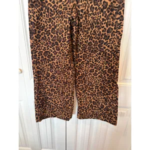 Gap High Rise Stride Animal Print Corded Pants‎ size 12/31S thumbnail 4