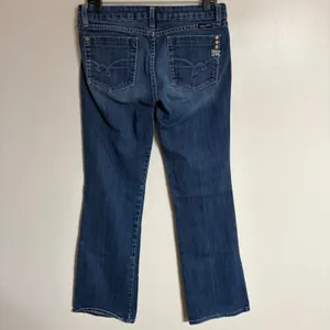 Miss Me Women Dark Wash Bootcut Jeans JP4818 Size 31 Stretch Denim thumbnail 8