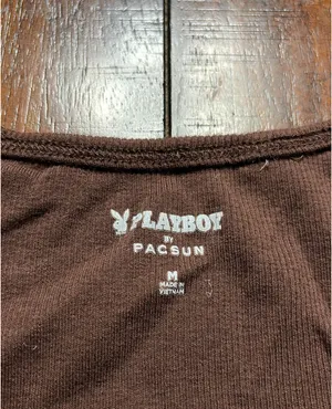 Brown Playboy Tank Top thumbnail 2