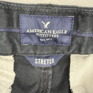 American Eagle Black Stretch Chino Shorts Women’s 0 Low Rise Y2K Preppy thumbnail 4