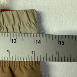 Nike Sportswear Cargo Pants Women Small Woven Beige Mid Rise Logo Drawstring thumbnail 3