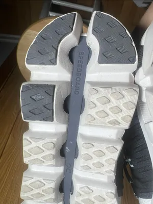 On Running Light Gray and Black Men's Athletic Running Shoes thumbnail 6