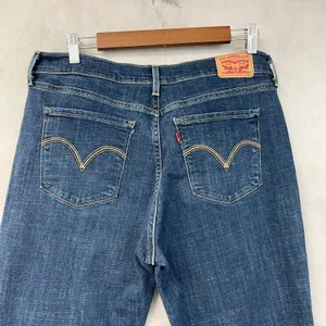 Levis Women Classic Bootcut‎ Jeans Size 12M Stretch Western Indie Heritage Lapis thumbnail 5