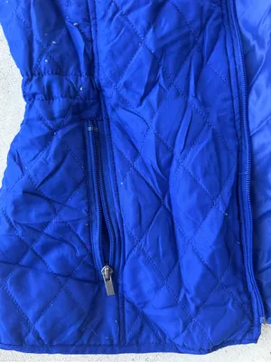 Relativity Women’s Quilted Puffer‎ Vest Blue Full Zip Lightweight Size Medium thumbnail 2