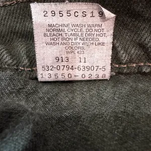 Vintage 90s Levis 550 Relaxed Fit Tapered Leg Green Jeans USA Made 5S High Waist thumbnail 11