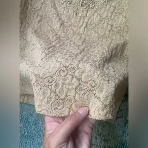 Vintage Lucie Ann II nude lace cami, size medium 36 thumbnail 3