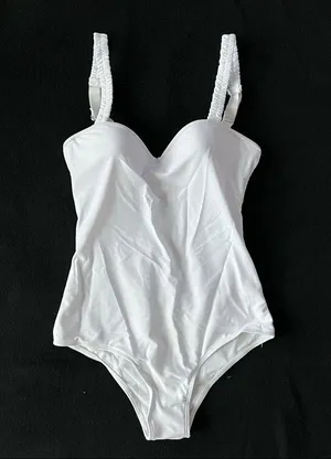 White Push up Monokini one piece Size M thumbnail 6