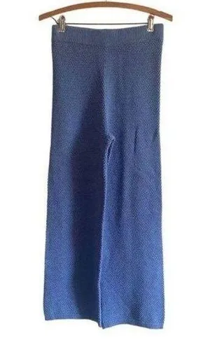 Tribal Blue Sweater Knit Pants thumbnail 1