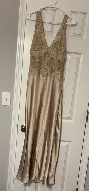 Maxi Dress Gold Size XL thumbnail 2
