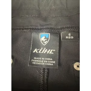 KÜHL Mova Straight Leg Pants Black Hiking Cargo Stretch Pull On Womens 6 Reg thumbnail 5