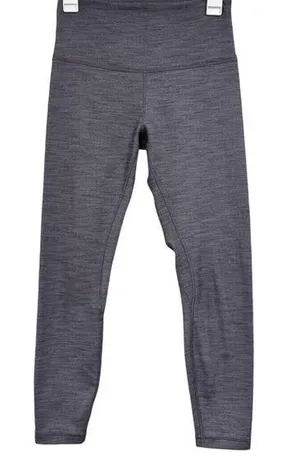 Lululemon Align Pant II 25" Mini Herringbone Heathered Black White / Black Sz 8 thumbnail 1