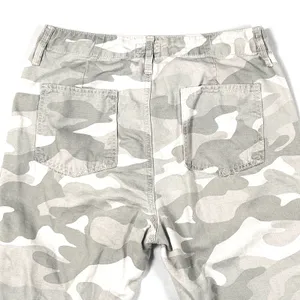 Mother The Shaker Chop Crop Fray Pants Womens 25 Camo Stripe Desert Print thumbnail 10