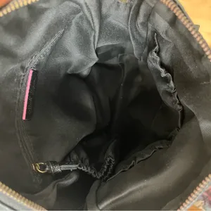 Elliott Lucca Black and Brown Leather Backpack thumbnail 8