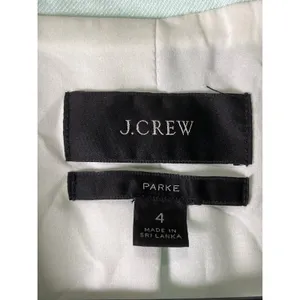 J.Crew Parke Blazer Mint Green Linen Blend Single Button Coastal Preppy Womens 4 thumbnail 5