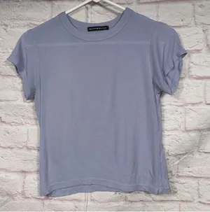 Brandy Melville Ribbed Short Sleeve Small T-Shirt thumbnail 1