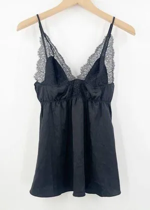 VICTORIA'S SECRET Lingerie Teddy Size Small Black Lace Sexy Lips Intimates thumbnail 1